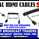 SPIRAL HDMI TO MICRO CABLE 1.5 MTR PROFESSIONAL FOR VIDEO WIRELESS TRANSMITTER OR RECEVER