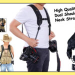 Double Dual Sling Shoulder Neck Strap Belt for SLR DSLR Camera Lens Binocular for Photo Studio Accessories